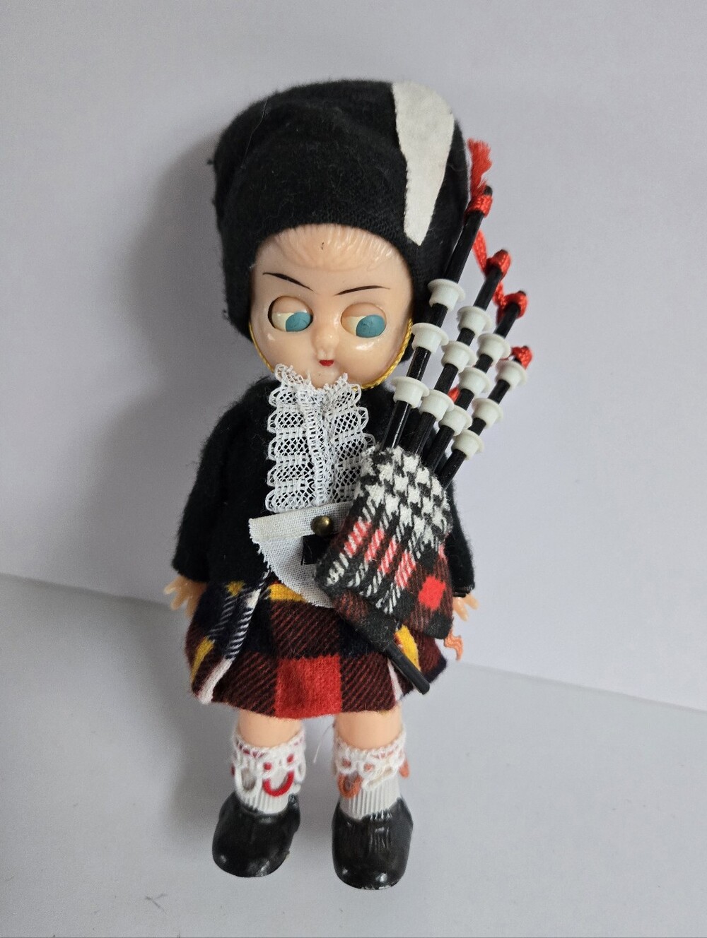 Scottish Piper Costume Doll Vtg
